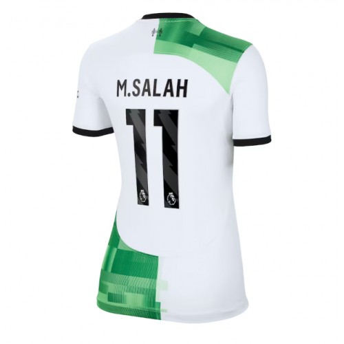Fotballdrakt Dame Liverpool Mohamed Salah #11 Bortedrakt 2023-24 Kortermet